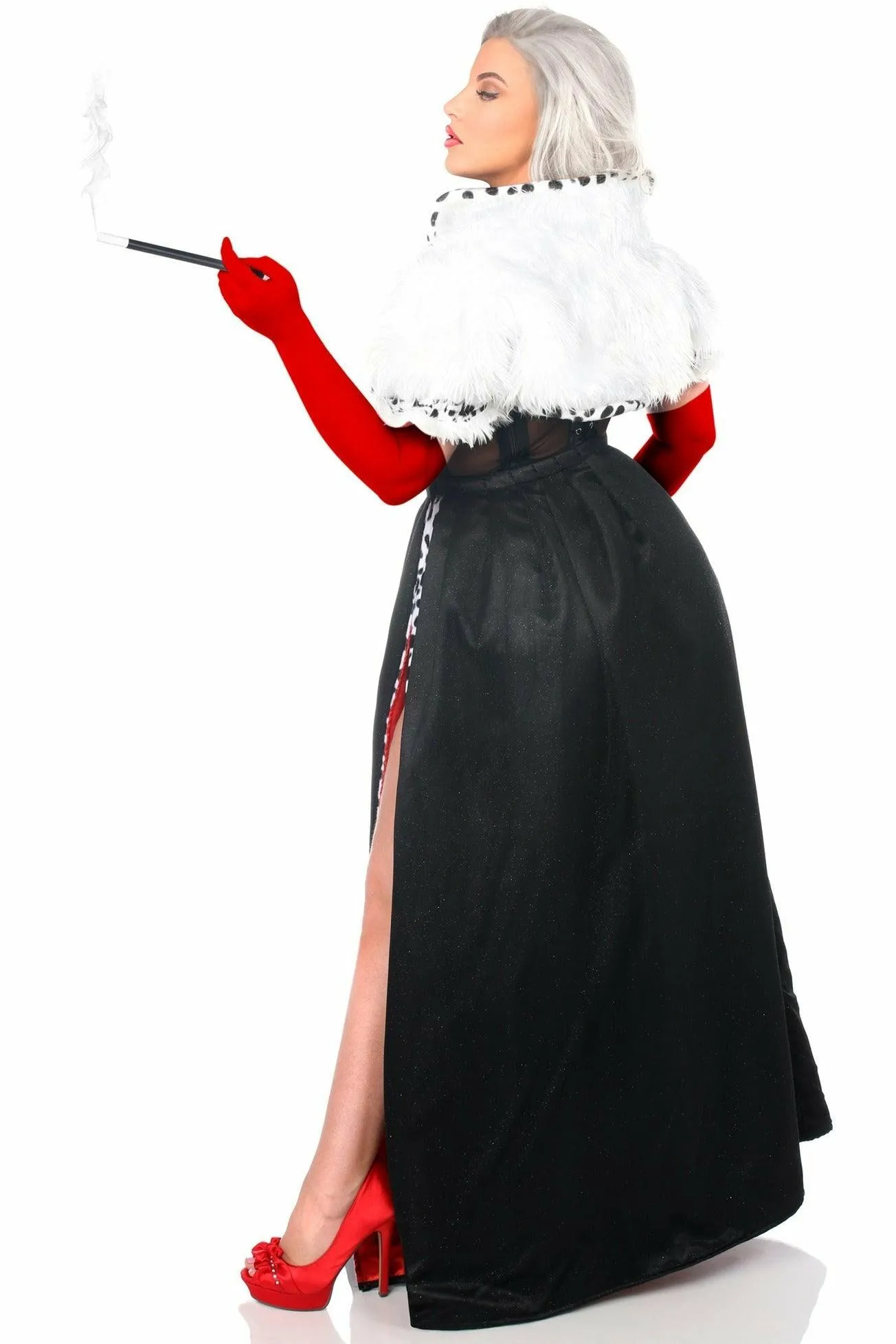 Sexy Deluxe 4 Piece Devious Dog Snatcher Halloween Costume