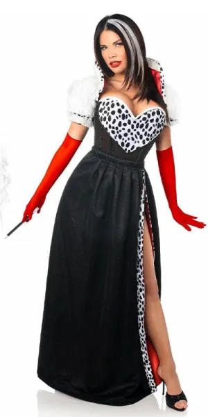 Sexy Deluxe 4 Piece Devious Dog Snatcher Halloween Costume