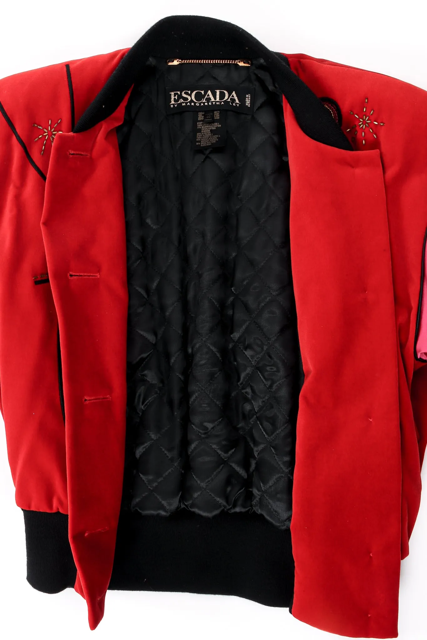 Shoe Embellished Colorblock Bomber Jacket