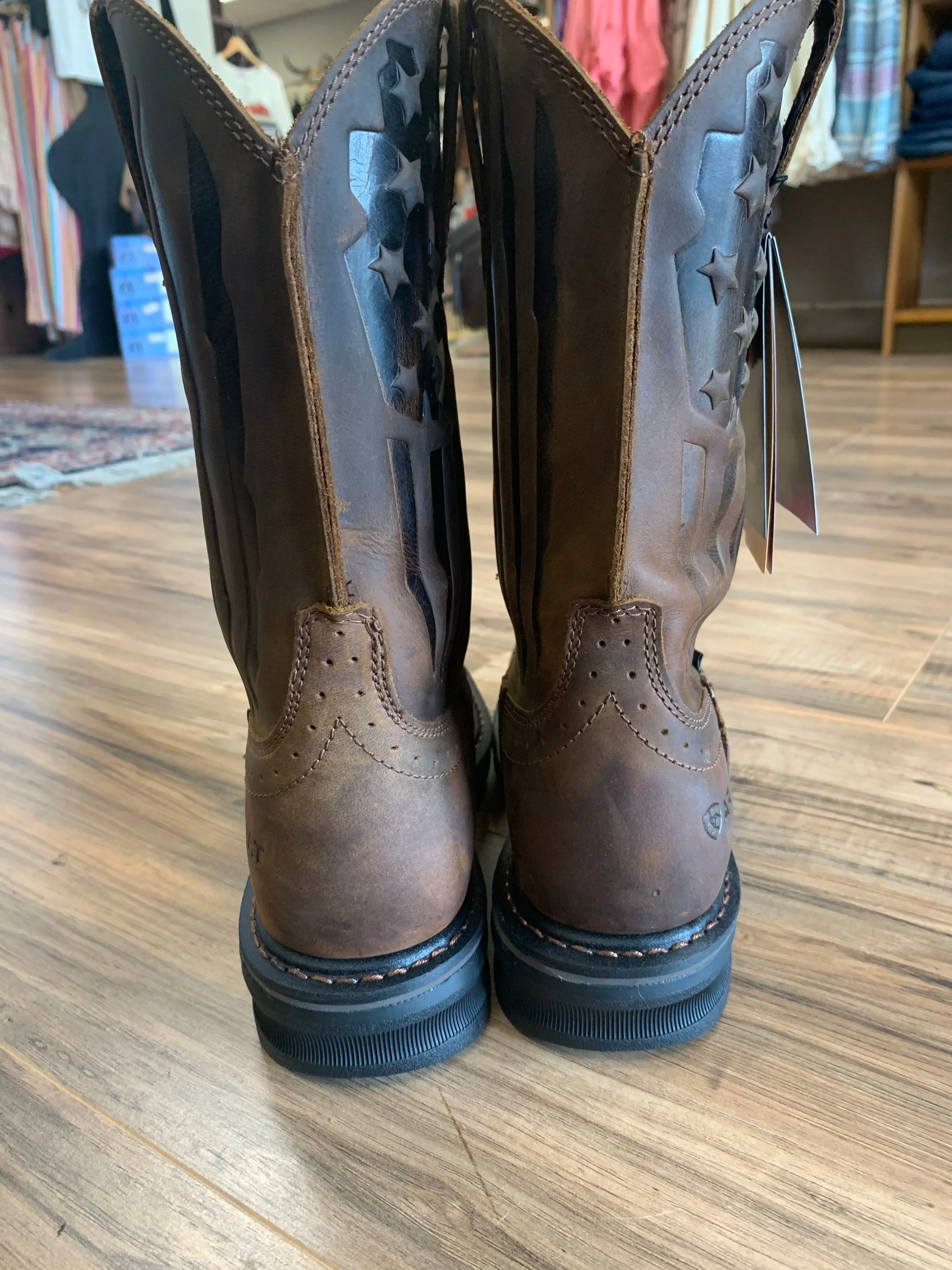 Sierra Shock Shield Patriot Steel Toe Work Boot