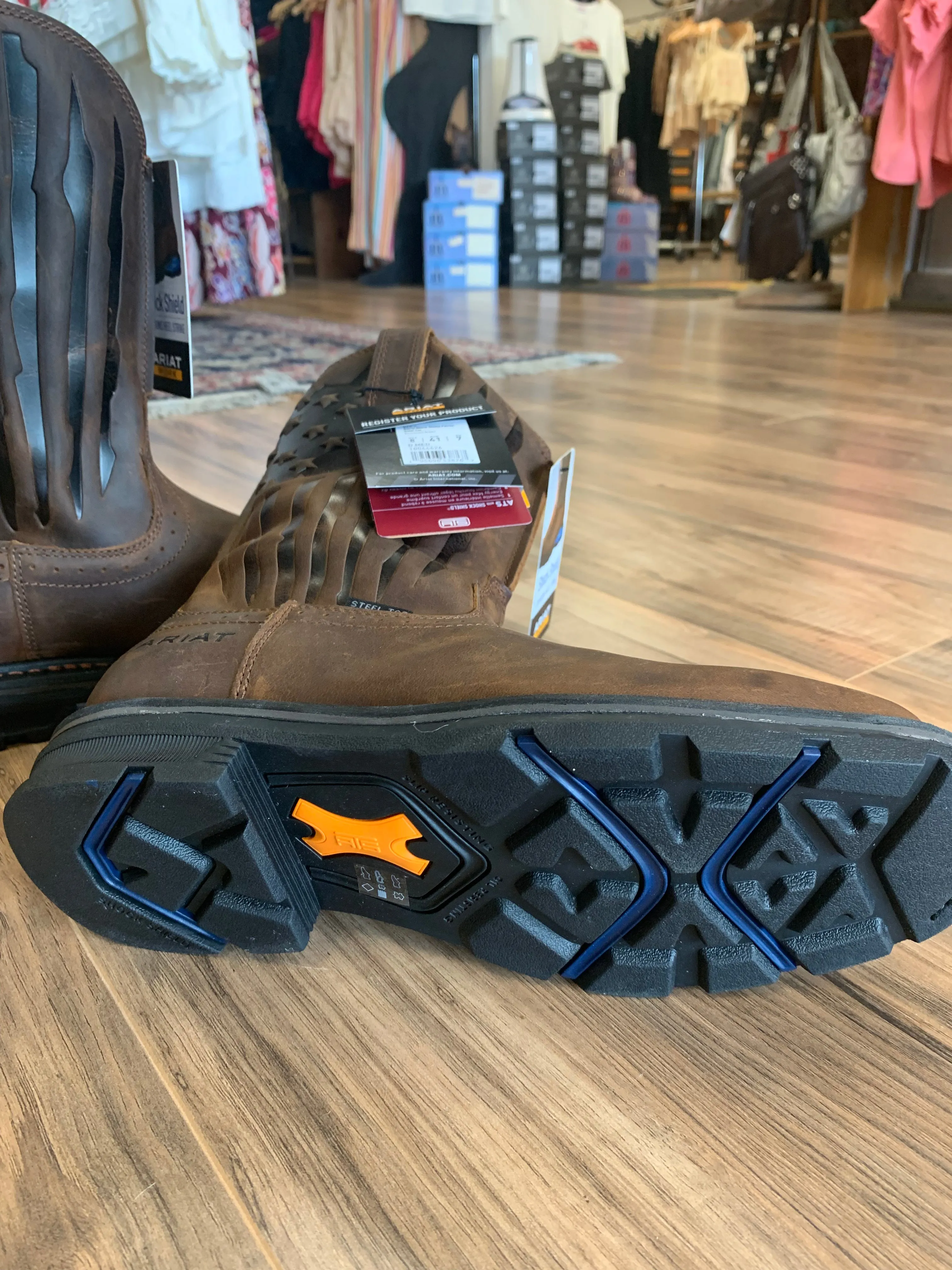 Sierra Shock Shield Patriot Steel Toe Work Boot
