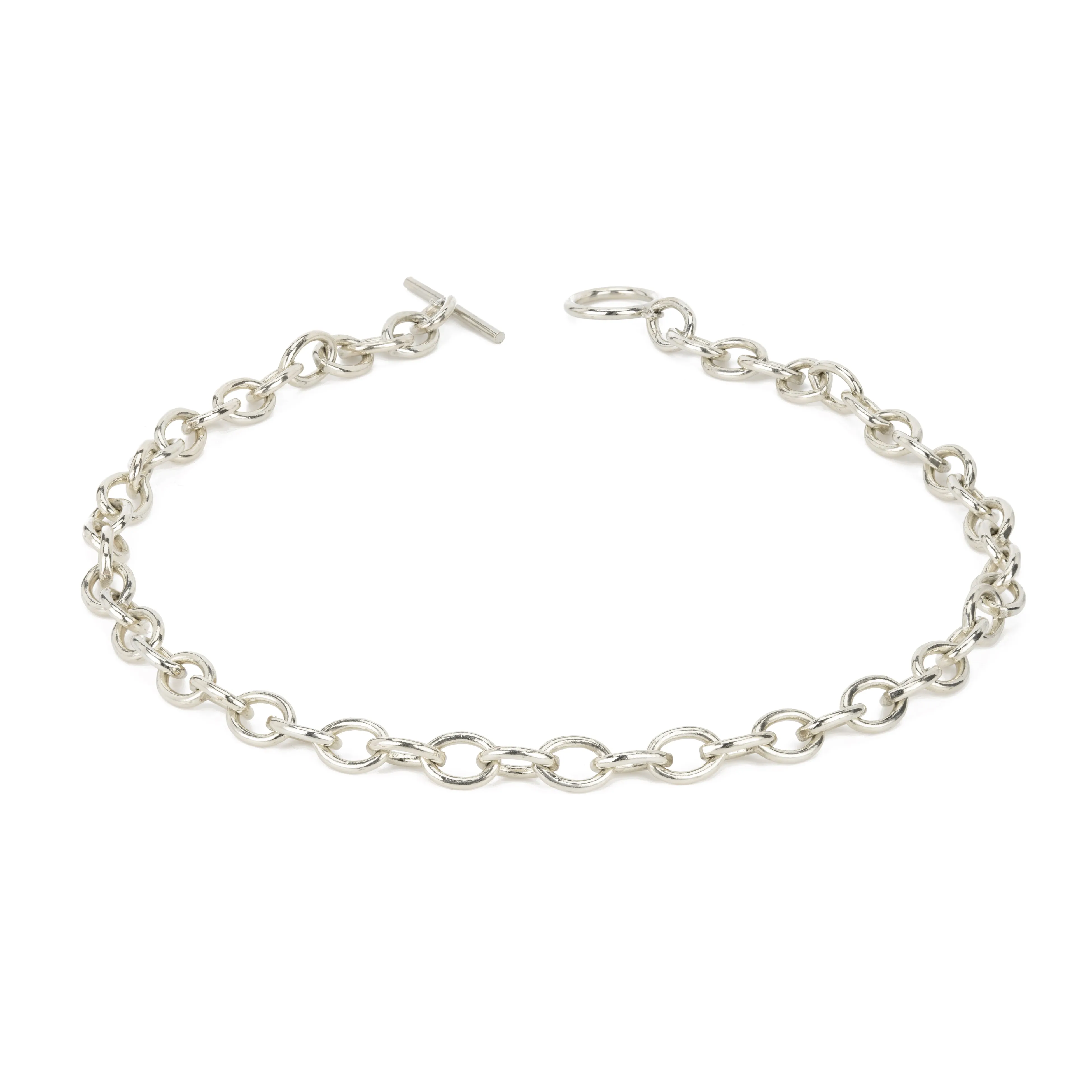 Silver Chunky Chain Set