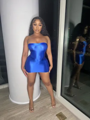 Slip dress (blue)