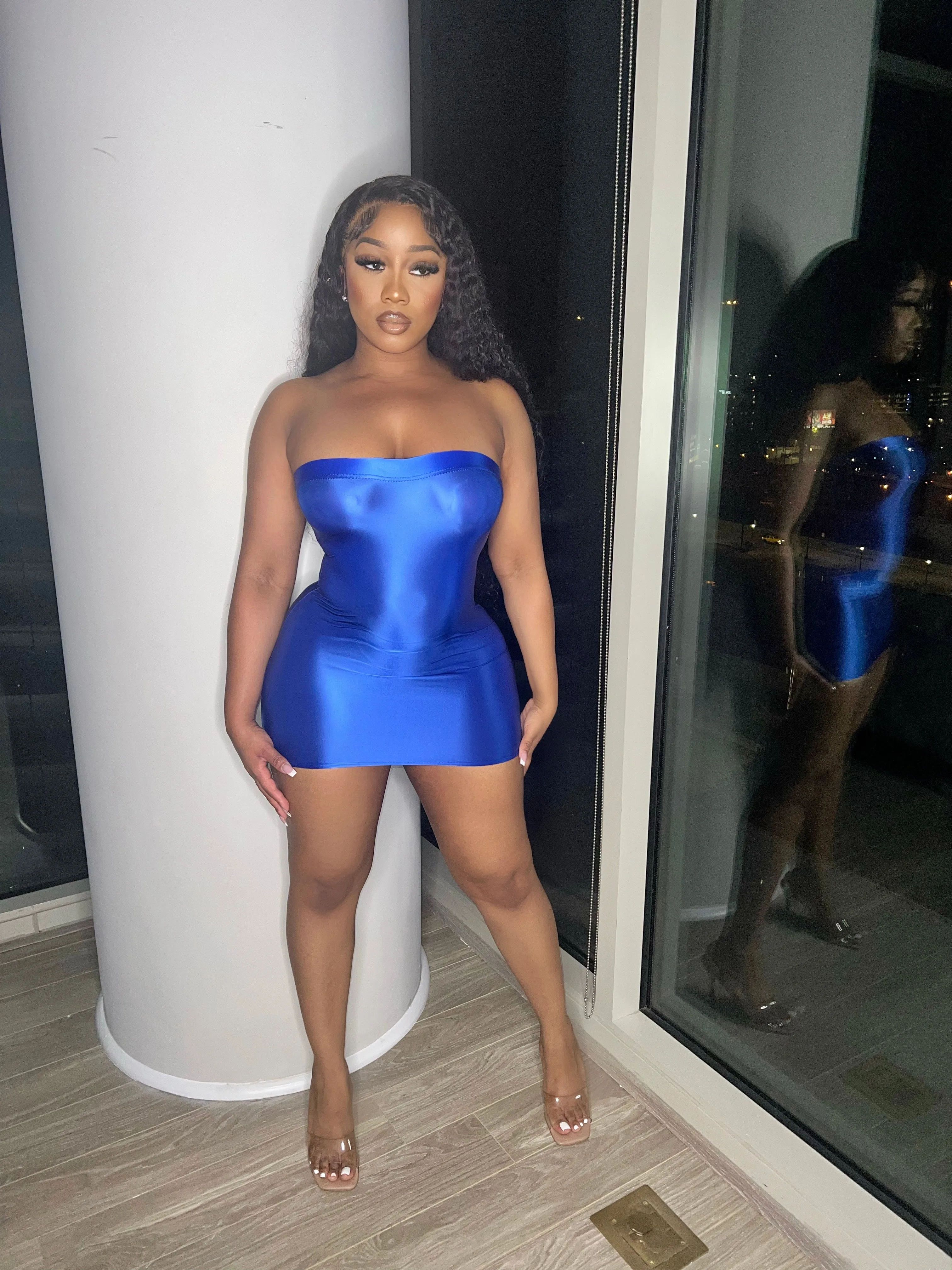 Slip dress (blue)
