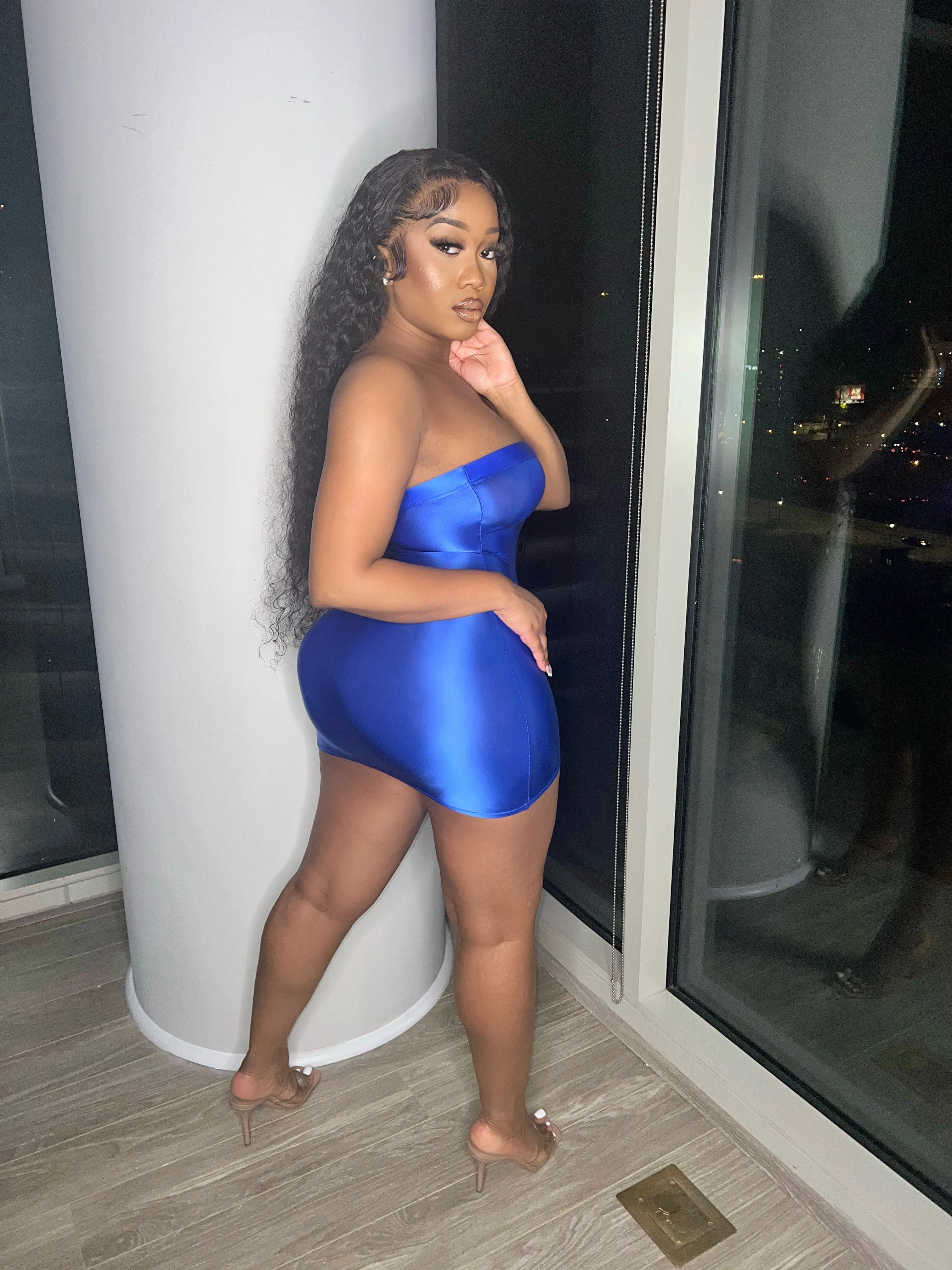 Slip dress (blue)