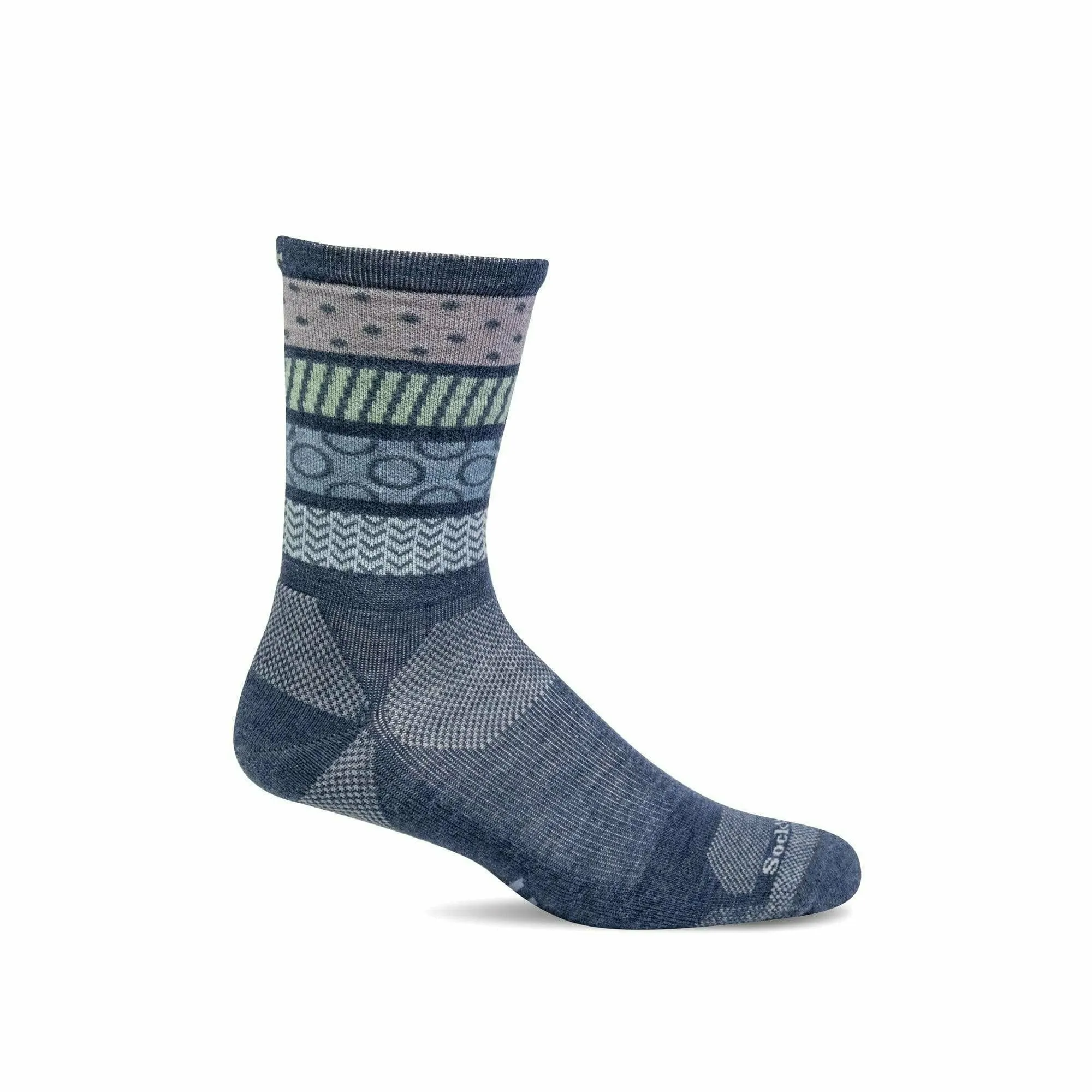 Sockwell Womens Rhythm Moderate Compression Crew Socks