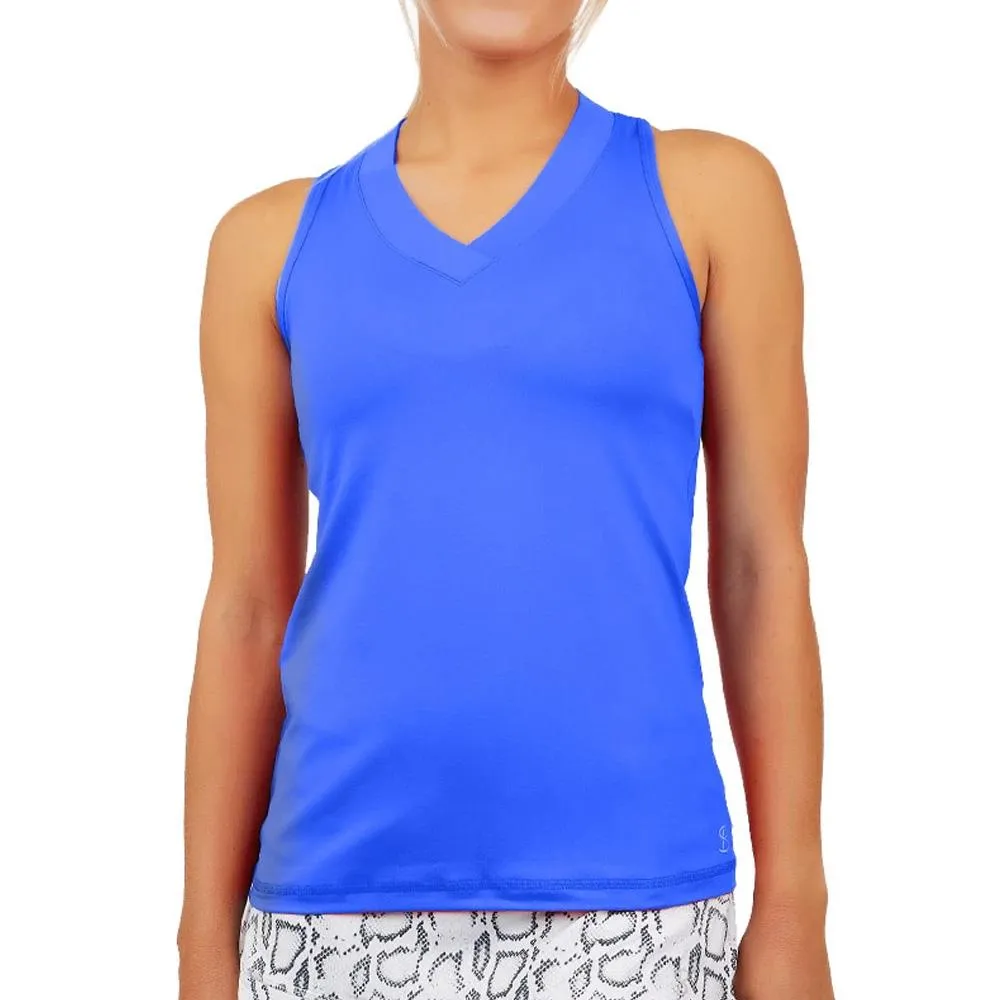 Sofibella Women's UV Colors Athletic Racerback Tank - Valley Blue