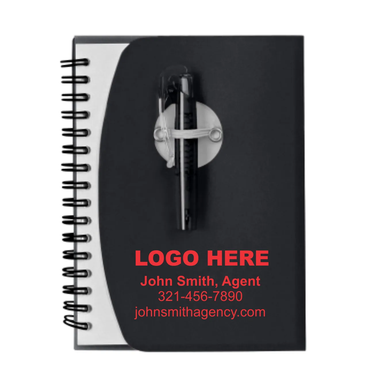 Spiral Notebook With Shorty Pen