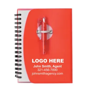 Spiral Notebook With Shorty Pen