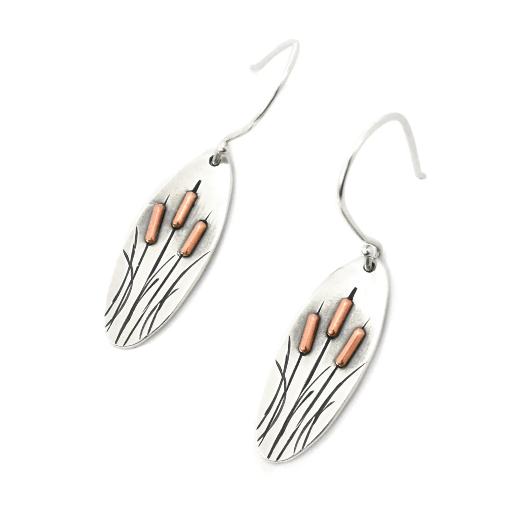 Spring Cattail Earrings