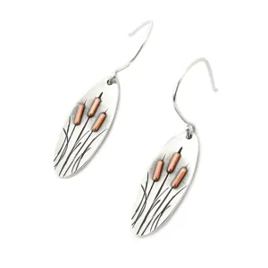 Spring Cattail Earrings