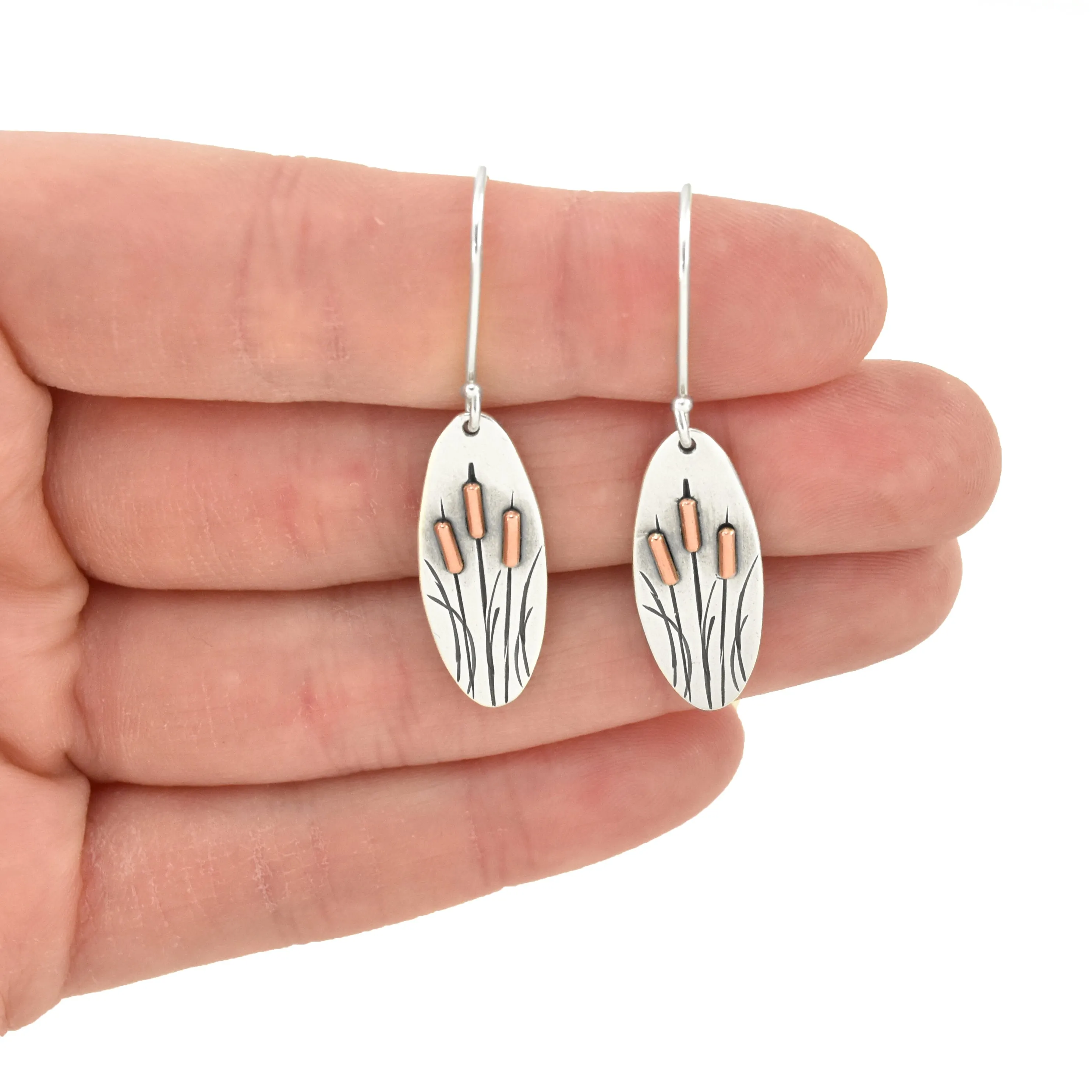 Spring Cattail Earrings