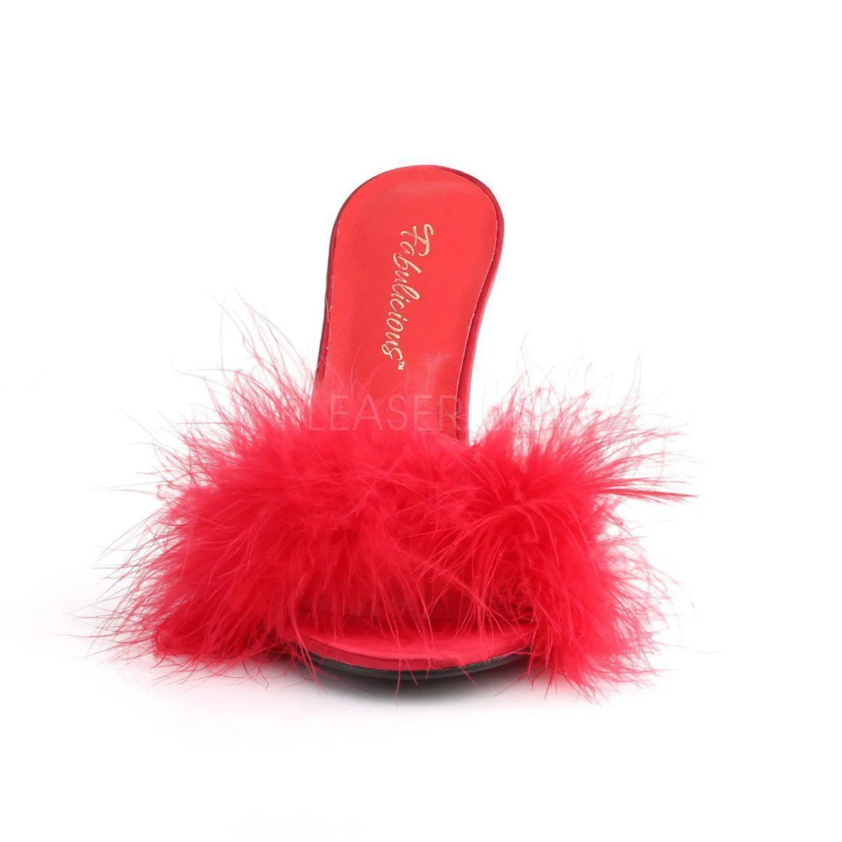 SS-CLASSIQUE-01F Slide | Red Faux Leather