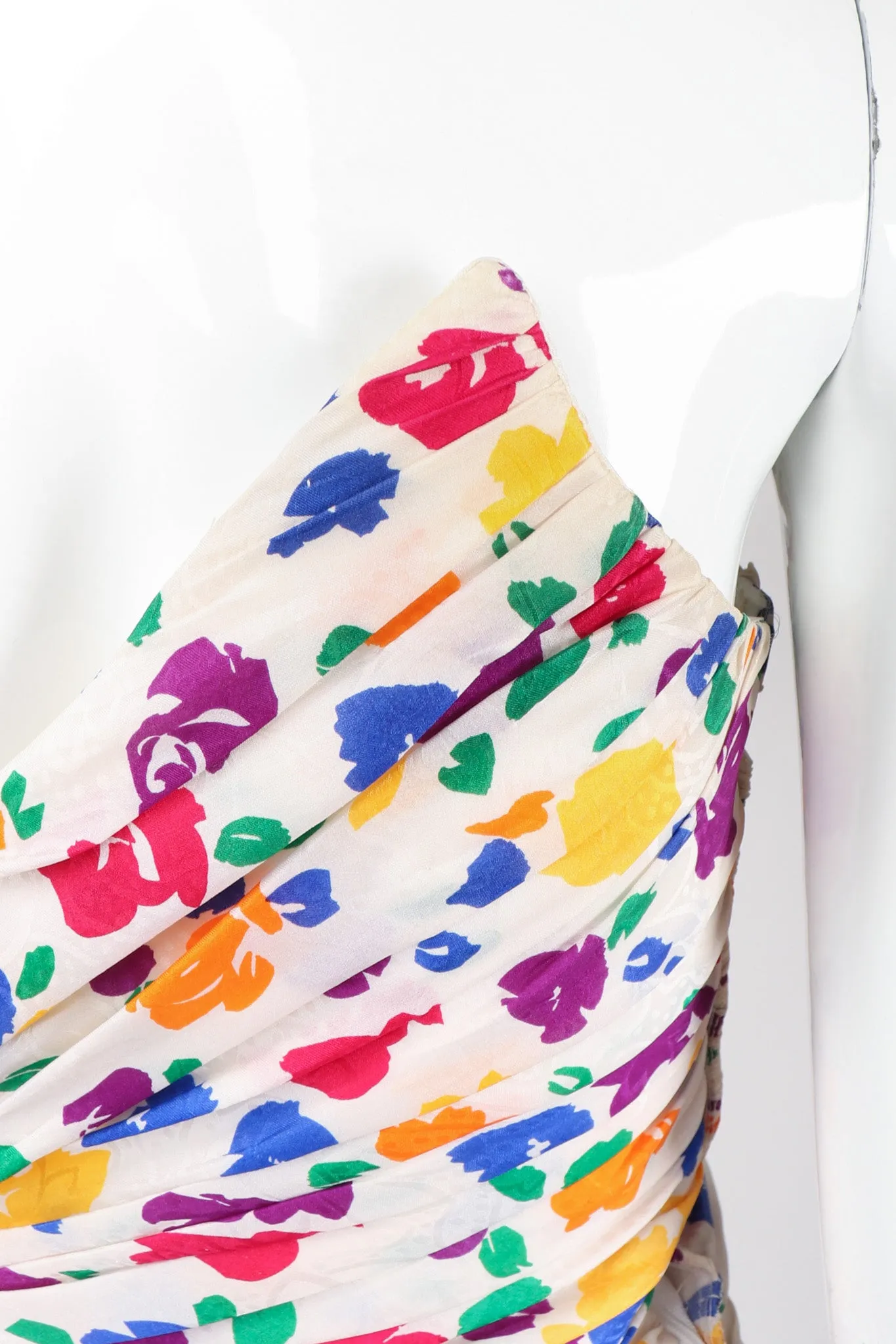 Strapless Floral Party Dress