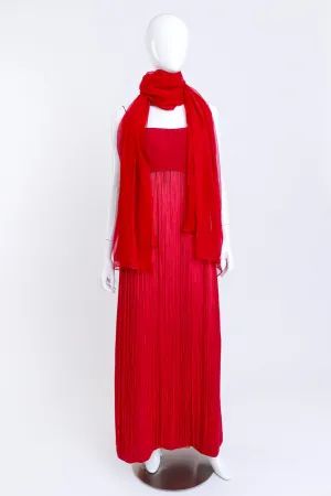 Strappy Fringe Waist Dress & Scarf