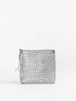 strappy pouch - platinum pebble