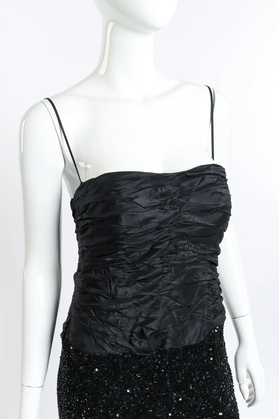 Strappy Sequin Evening Gown