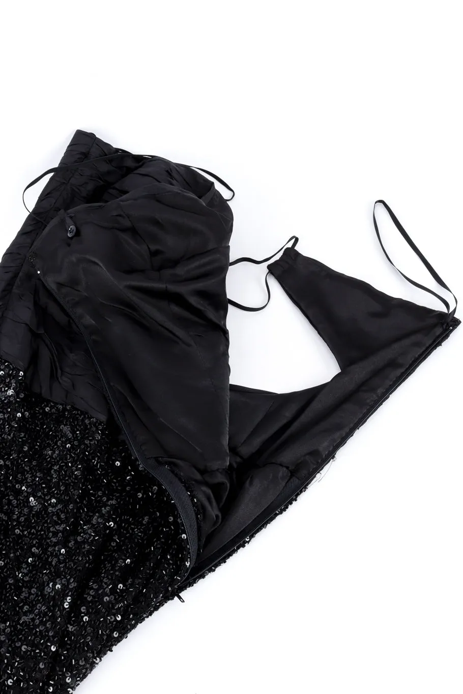 Strappy Sequin Evening Gown