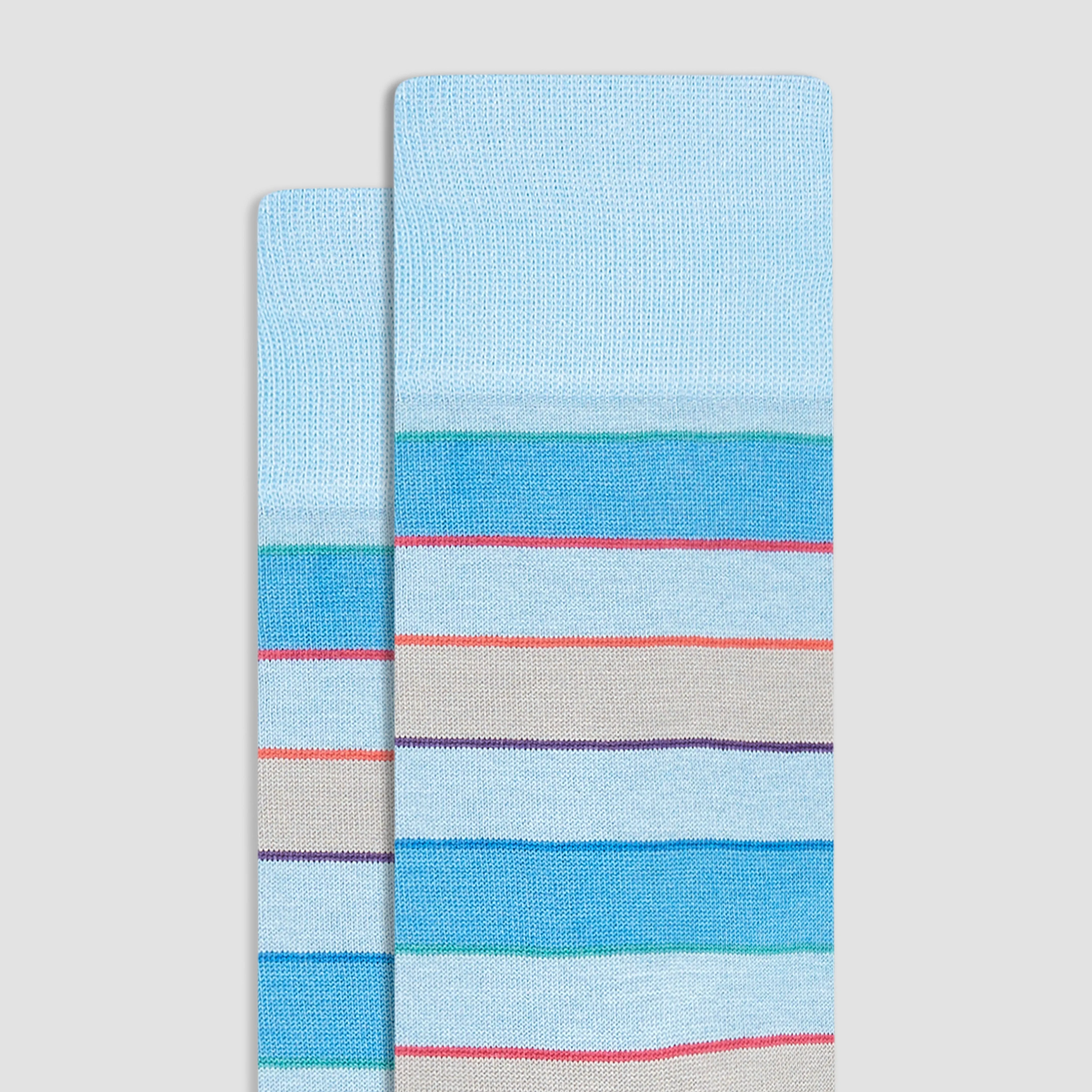 Striped Mid-Calf Socks
