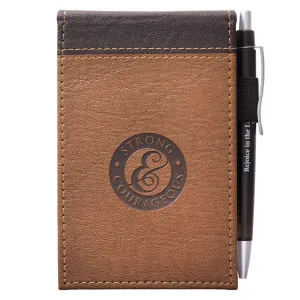 Strong & Courageous LuxLeather Pocket Notepad