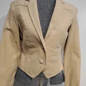 Tan Suede Western Top