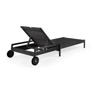 Teak Jack Outdoor Adjustable Lounger - Wooden Frame