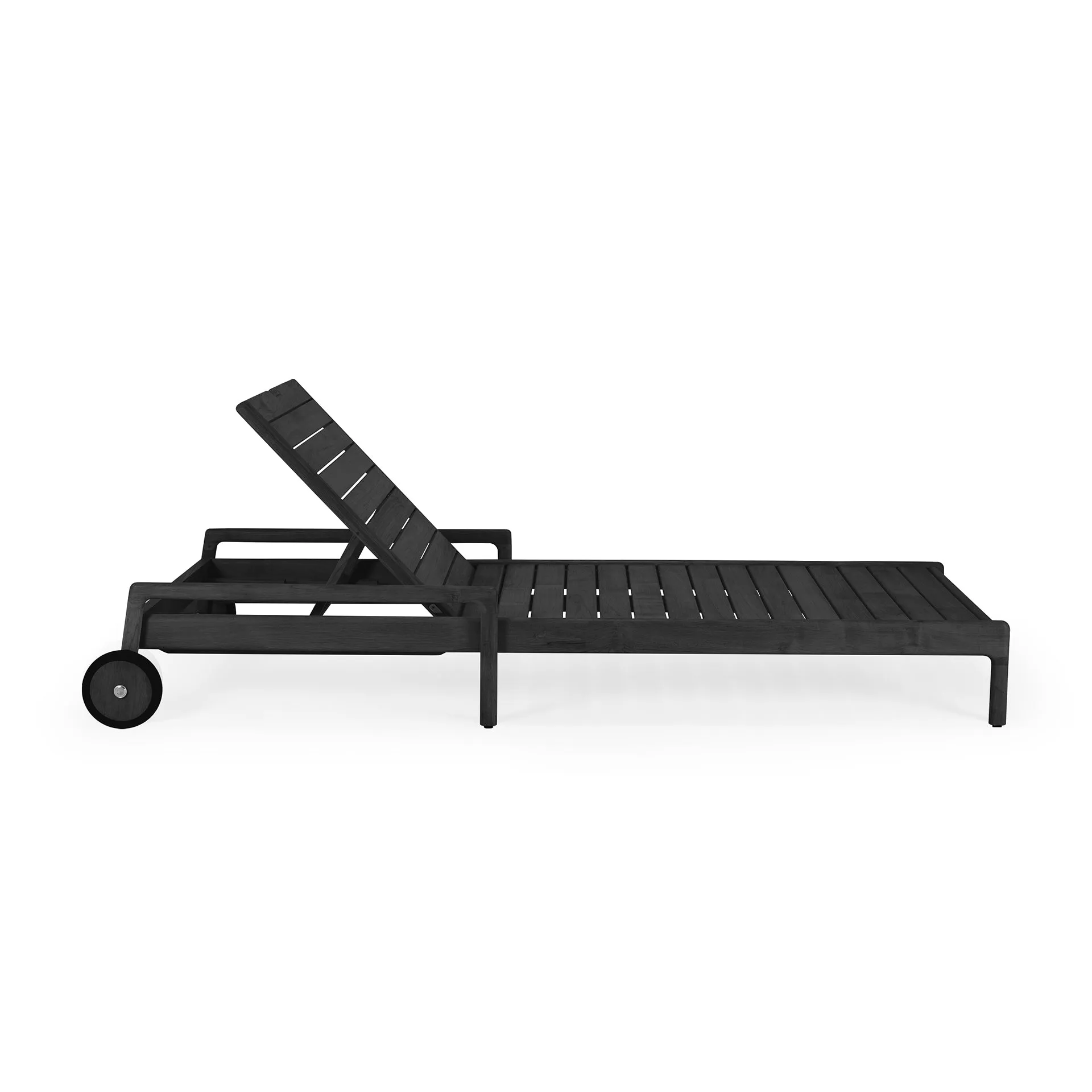 Teak Jack Outdoor Adjustable Lounger - Wooden Frame