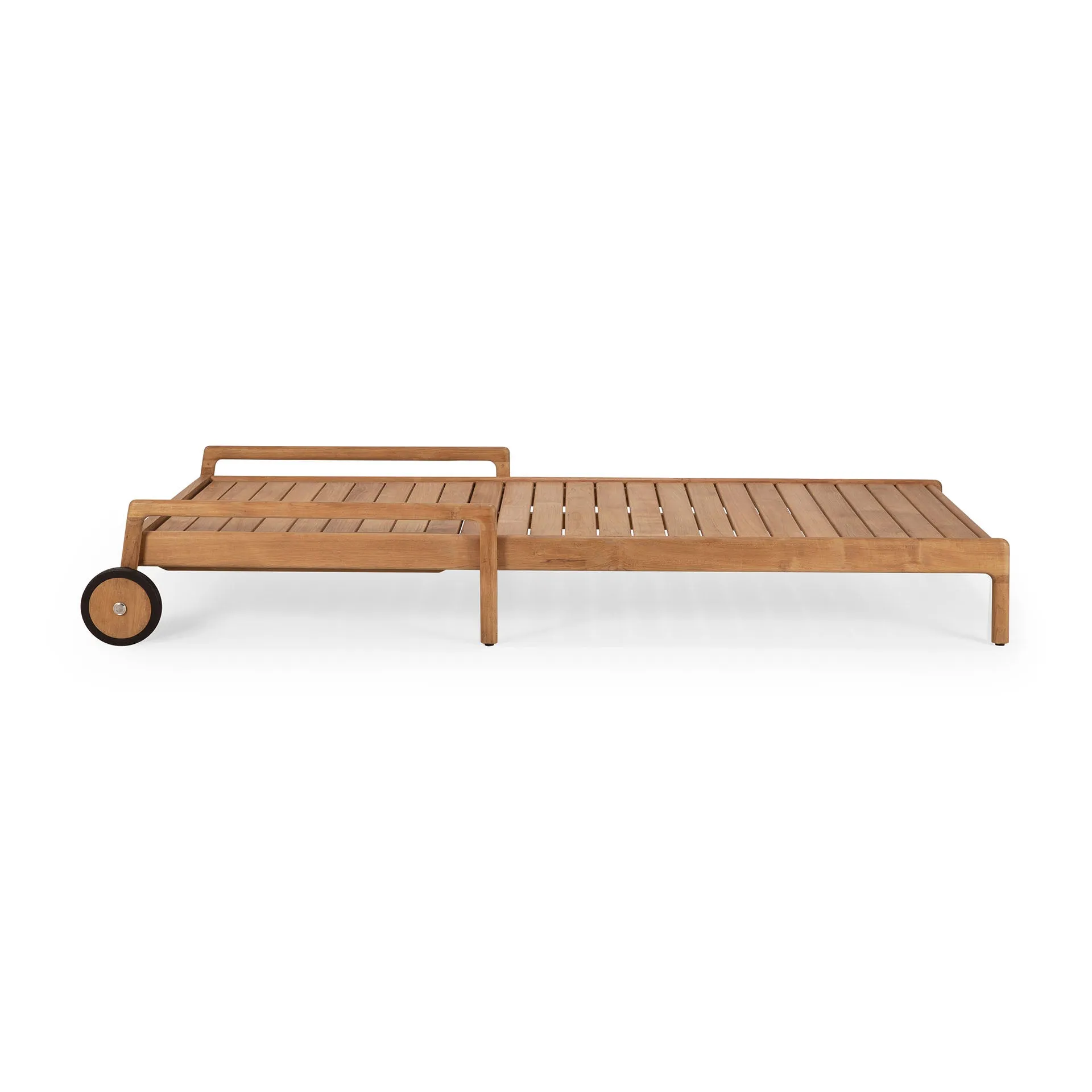 Teak Jack Outdoor Adjustable Lounger - Wooden Frame