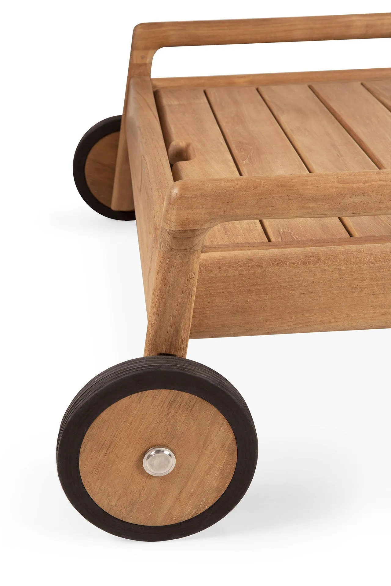 Teak Jack Outdoor Adjustable Lounger - Wooden Frame