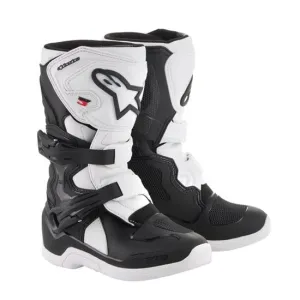 Tech-3S Kids MX Boots Black/White 10