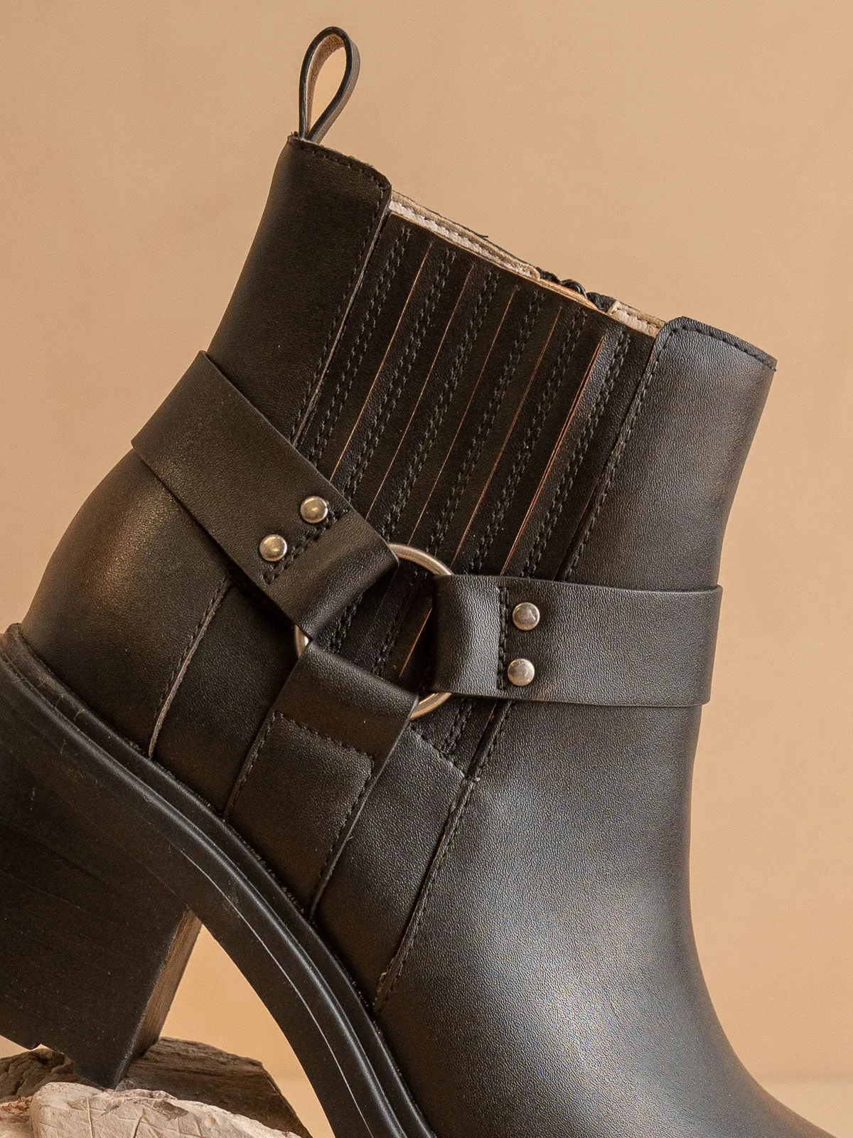 The Jayden | Brown Motorcycle Bootie