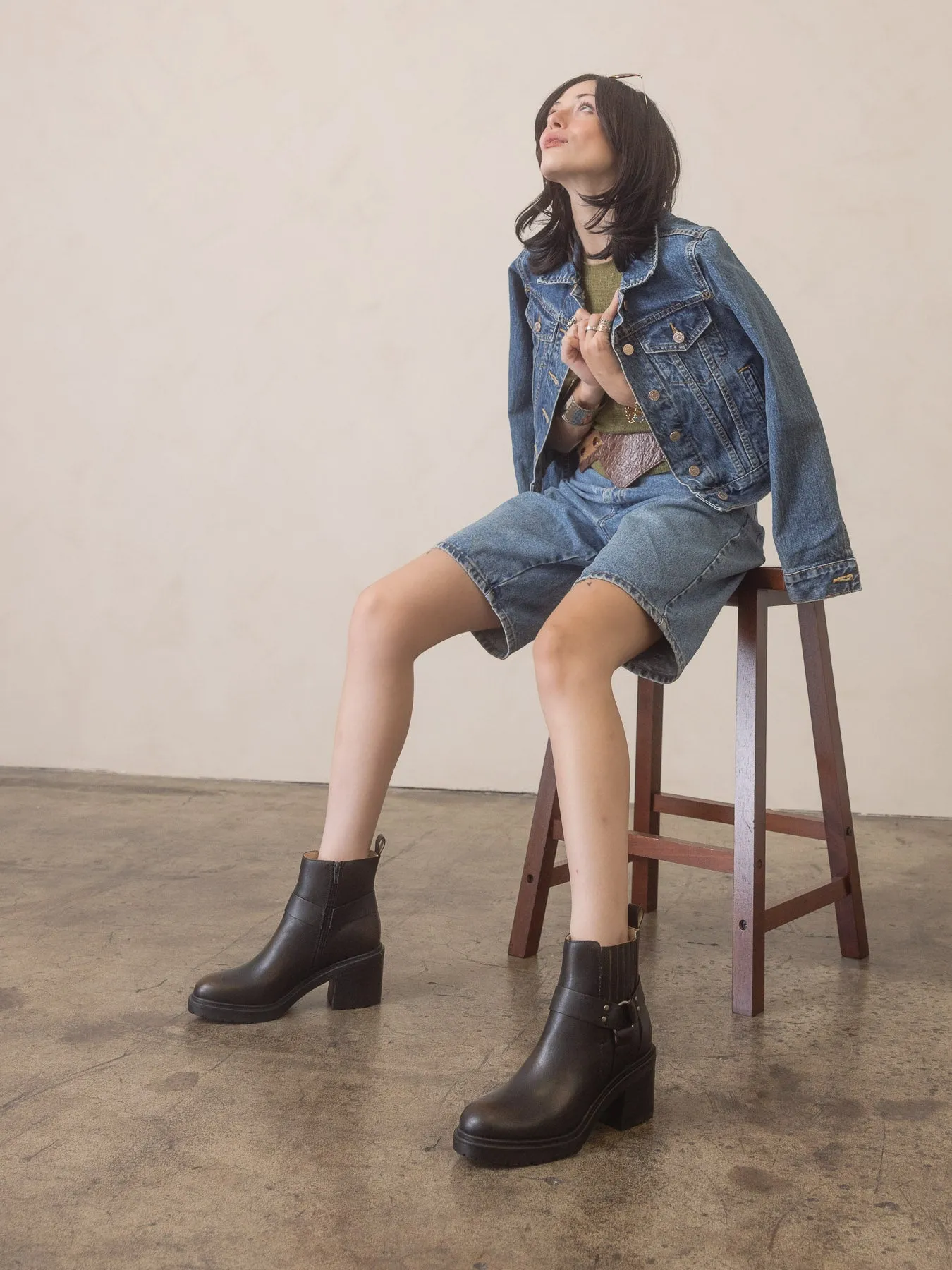The Jayden | Brown Motorcycle Bootie