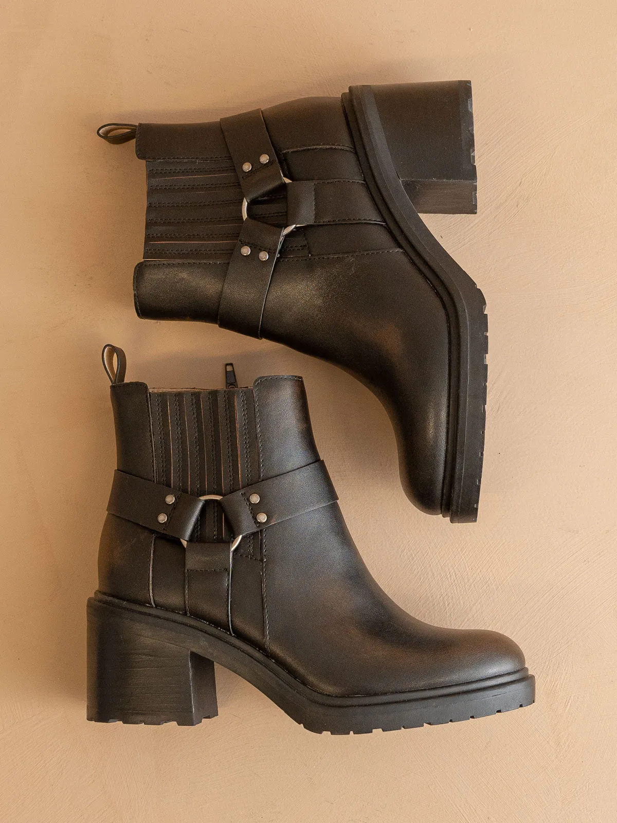 The Jayden | Brown Motorcycle Bootie