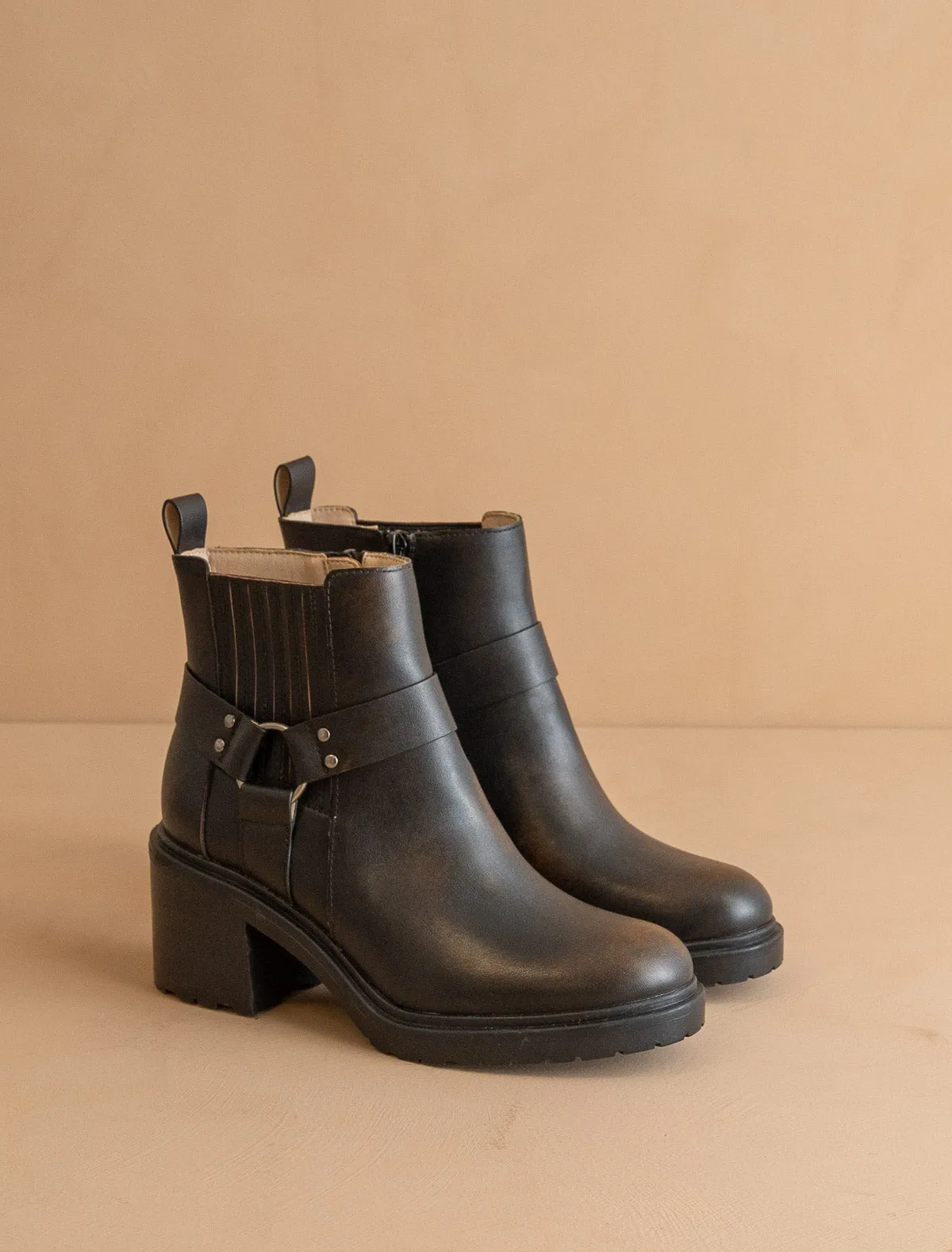 The Jayden | Brown Motorcycle Bootie