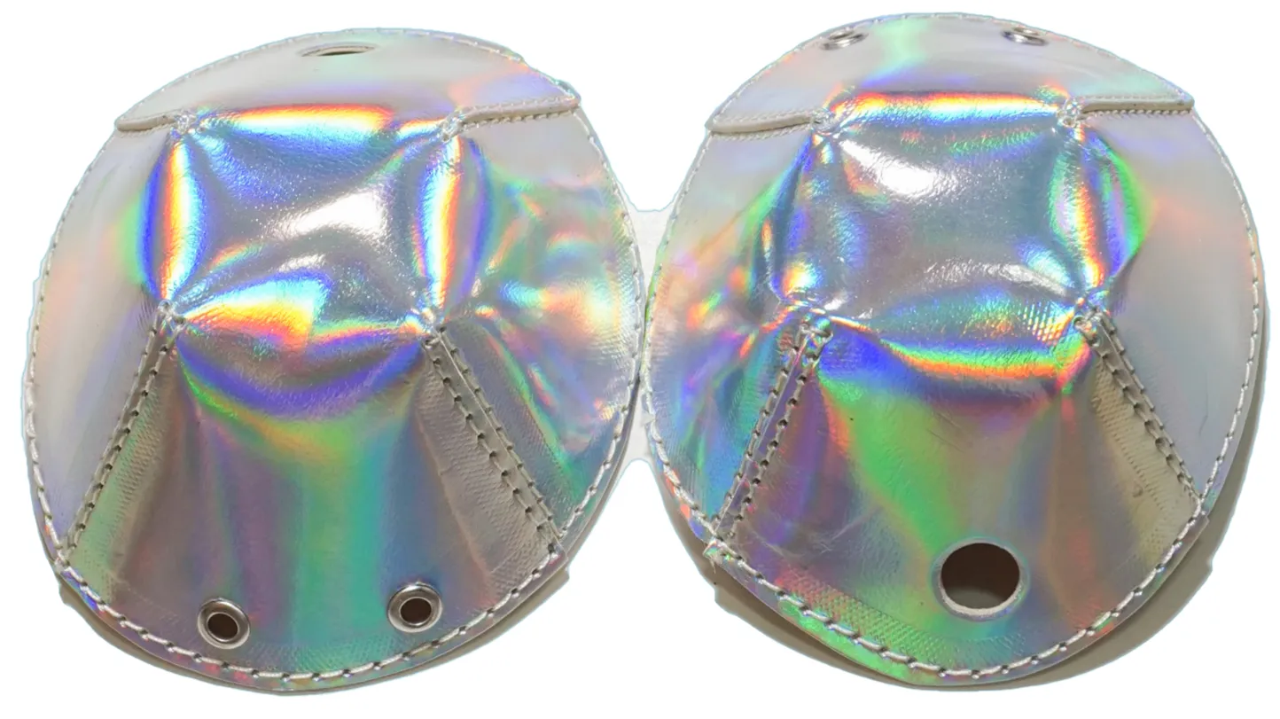 Toe Caps by BRNG - Silver Holographic -