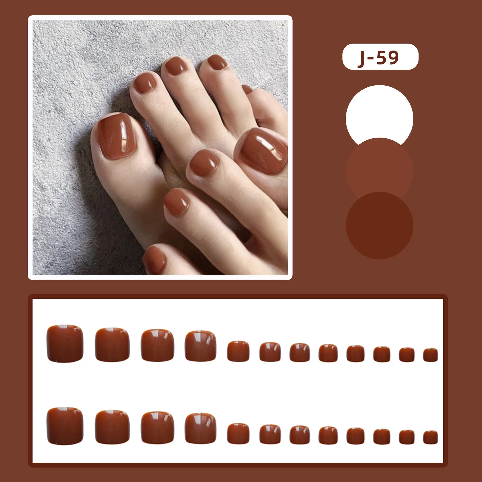 Toe nail Jelly Rosey