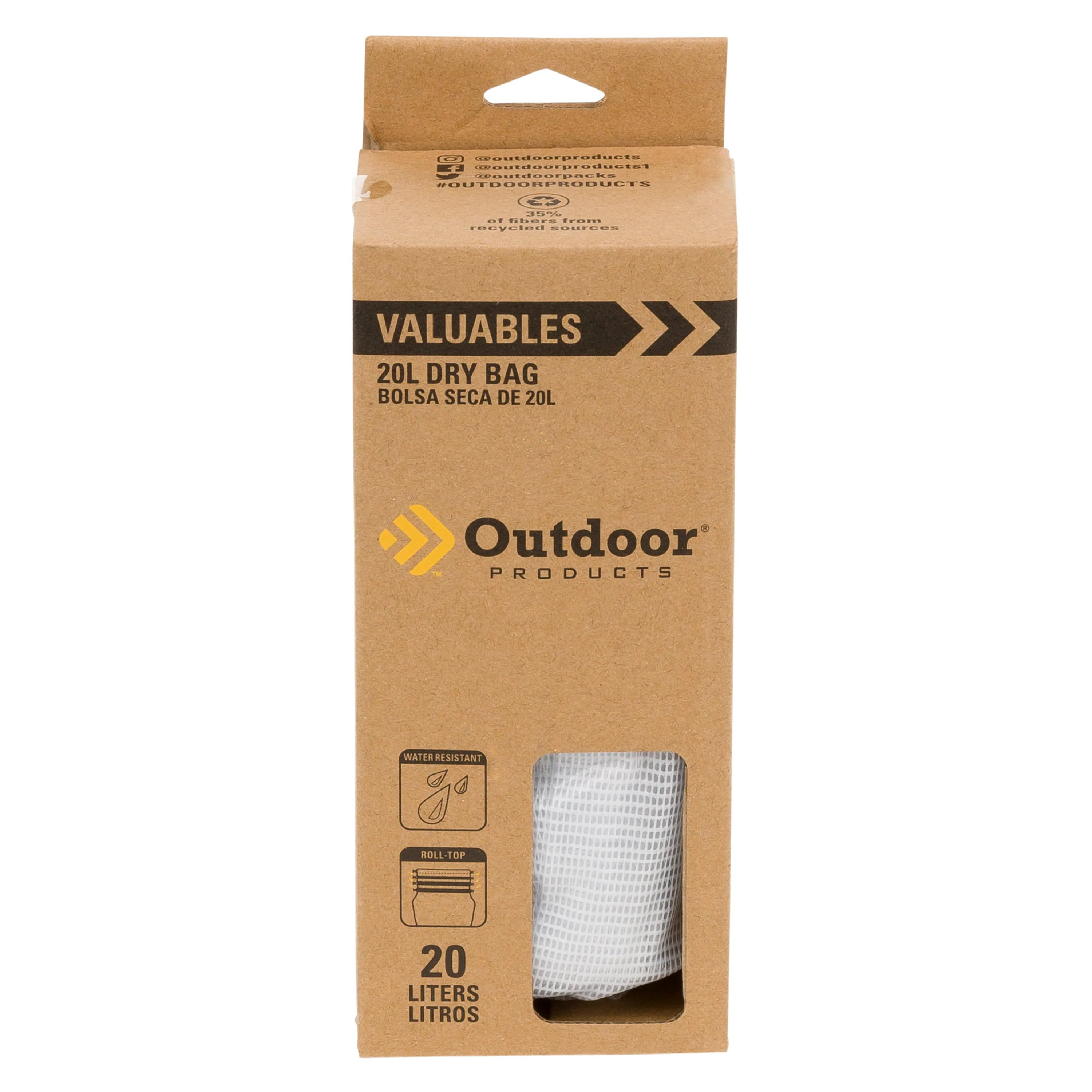 Transparent 20L Watertight Dry Bag - Ideal for Outdoor Activities