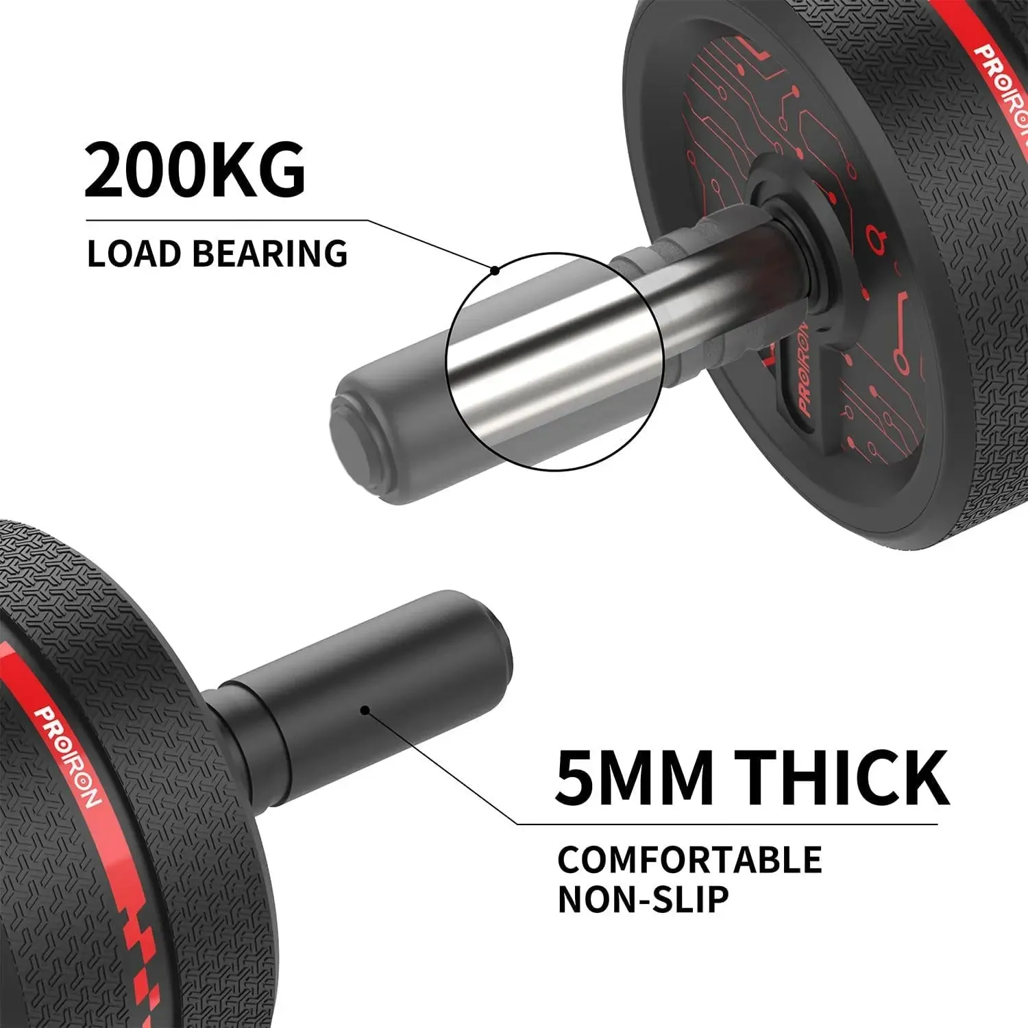 Ultra-Wide Ab Roller Wheel