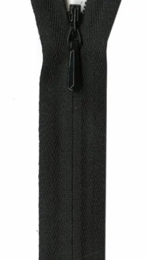 Unique Invisible Zipper Black 18in
