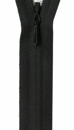 Unique Invisible Zipper Black 18in