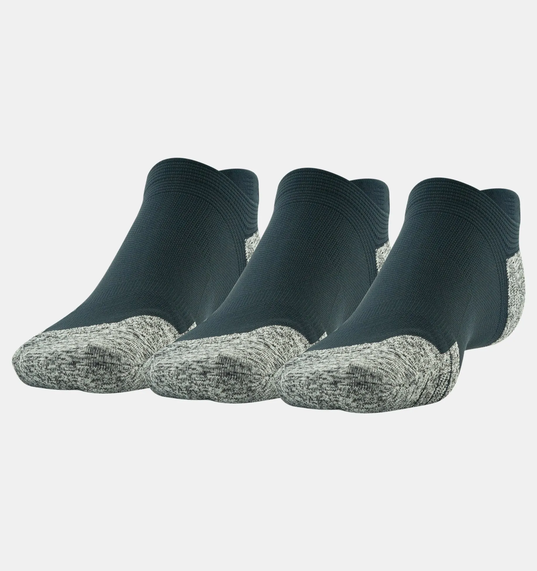 Unisex ArmourDry Run Cushion No Show 3-Pack Socks
