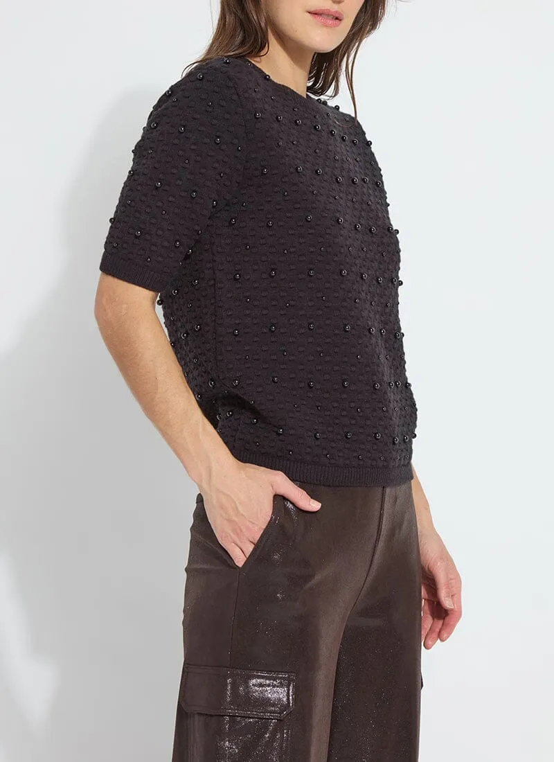 Valentina Pearl Short Sleeve Sweater