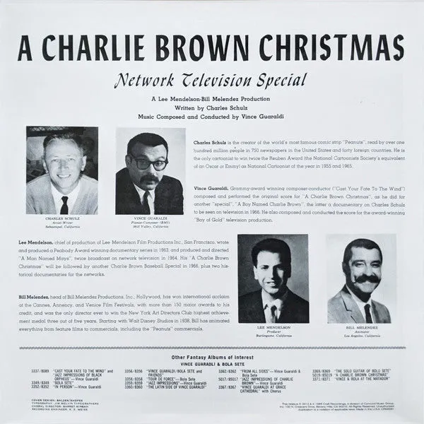 Vince Guaraldi Quintet - A Charlie Brown Christmas Vinyl LP Record