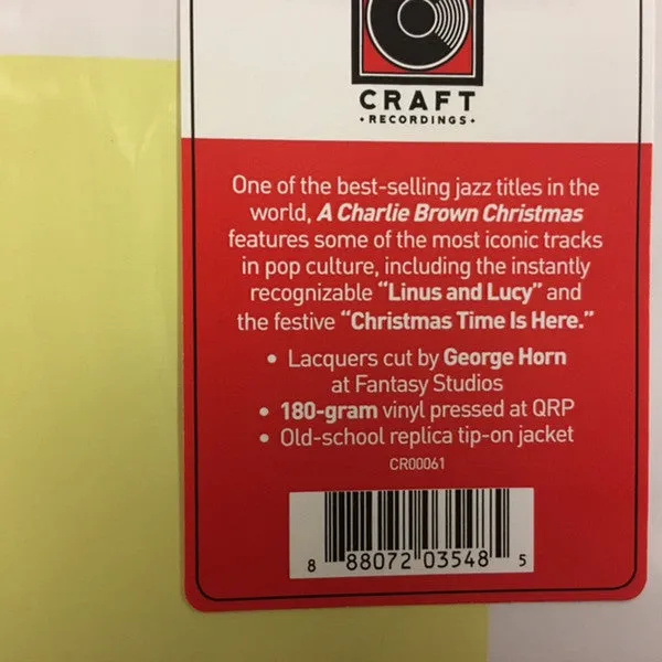 Vince Guaraldi Quintet - A Charlie Brown Christmas Vinyl LP Record