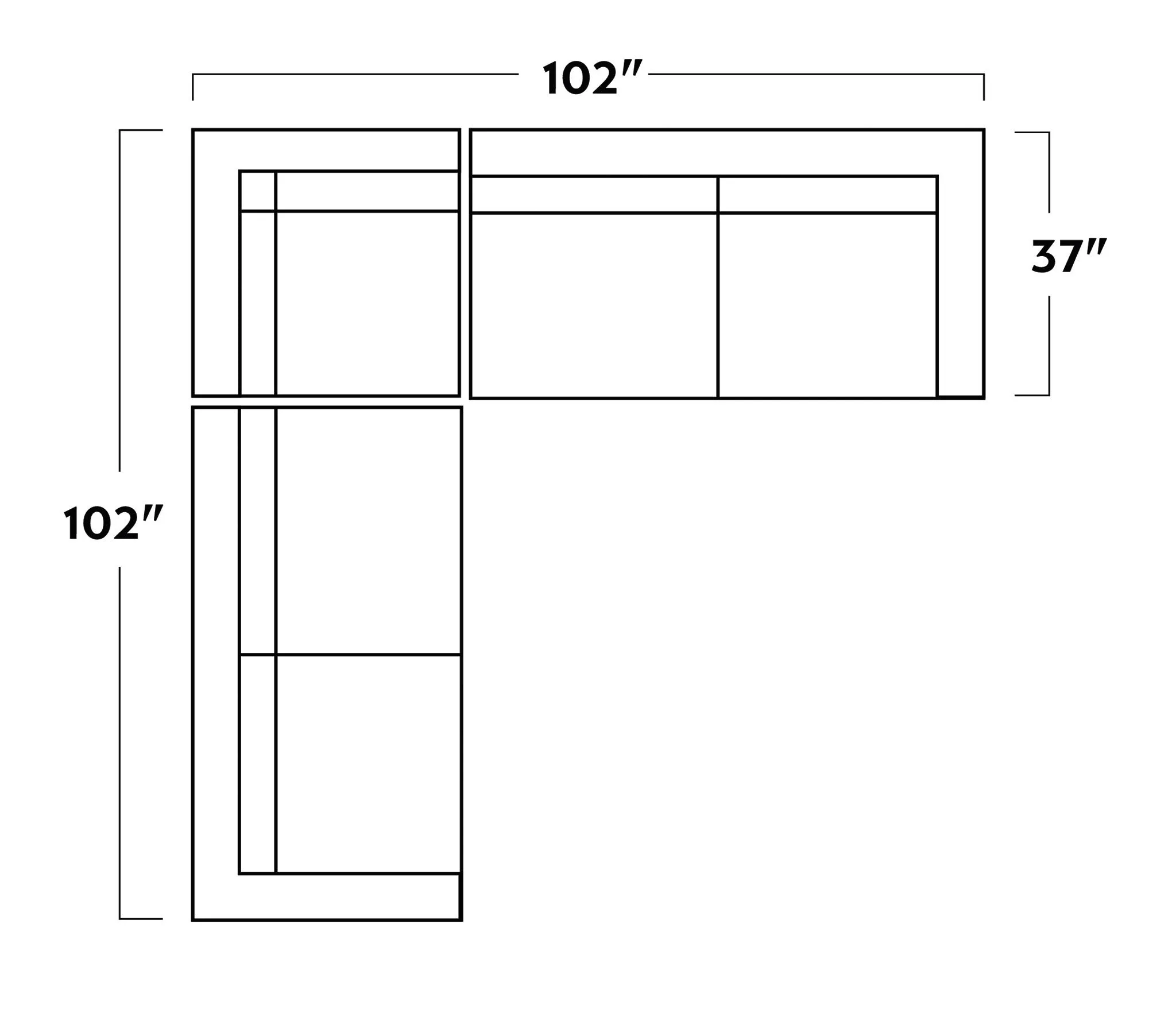 Wallace 102" Corner Sectional