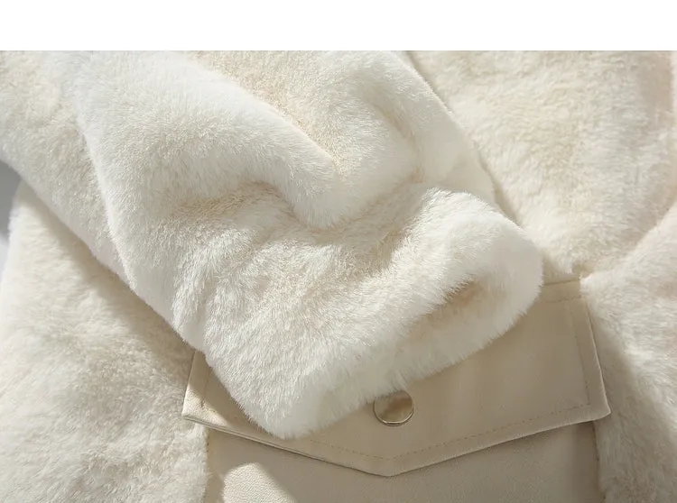 Warm Imitation Fur Insulated Jacket