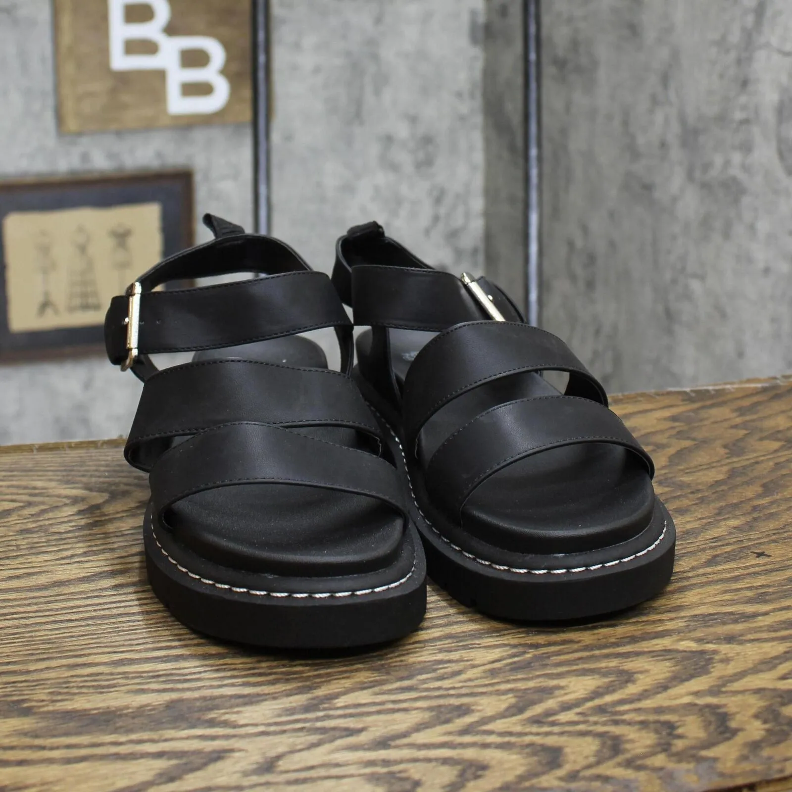 Wild Fable Women's Thalia Lug Slide Sandals 89529858 Black 10M