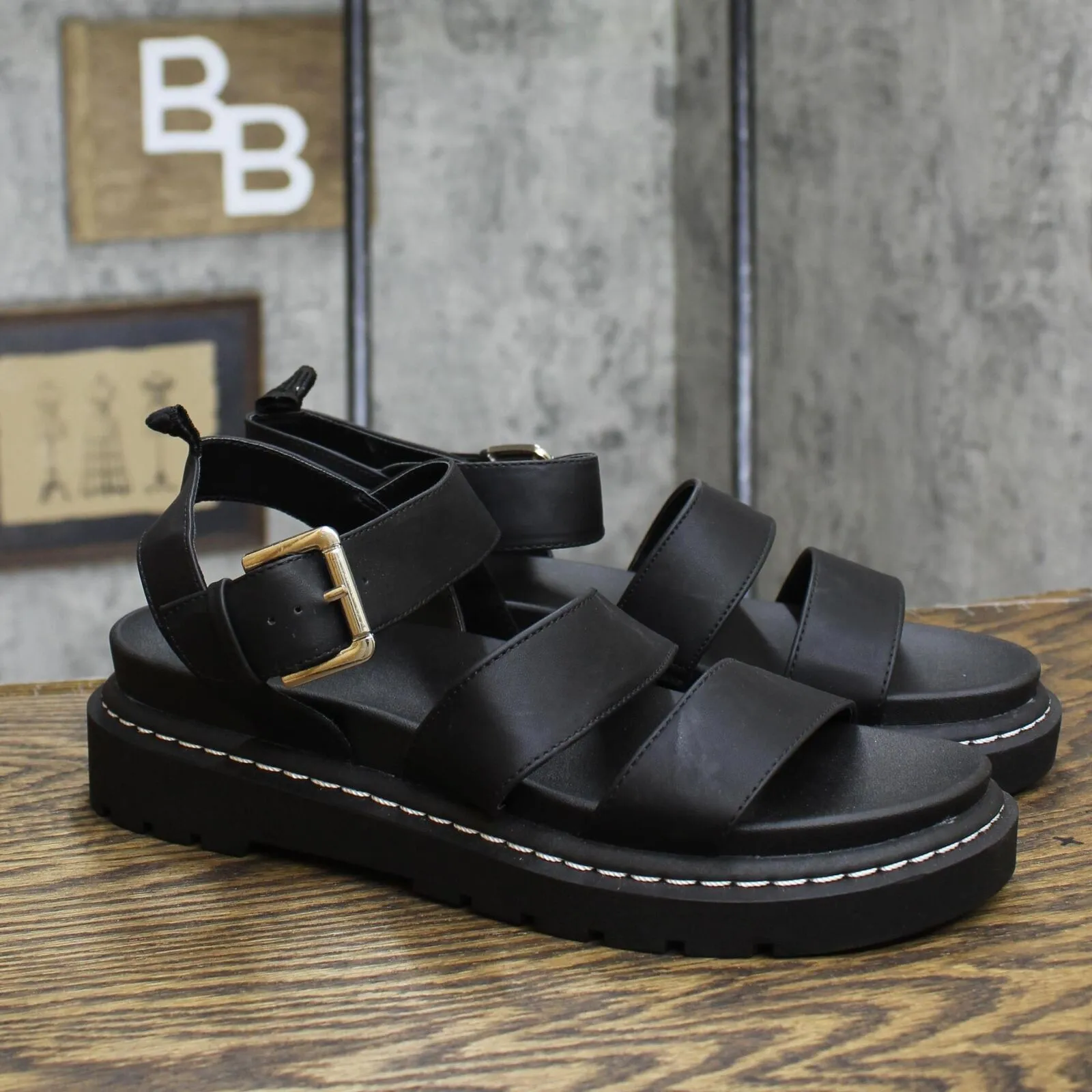 Wild Fable Women's Thalia Lug Slide Sandals 89529858 Black 10M