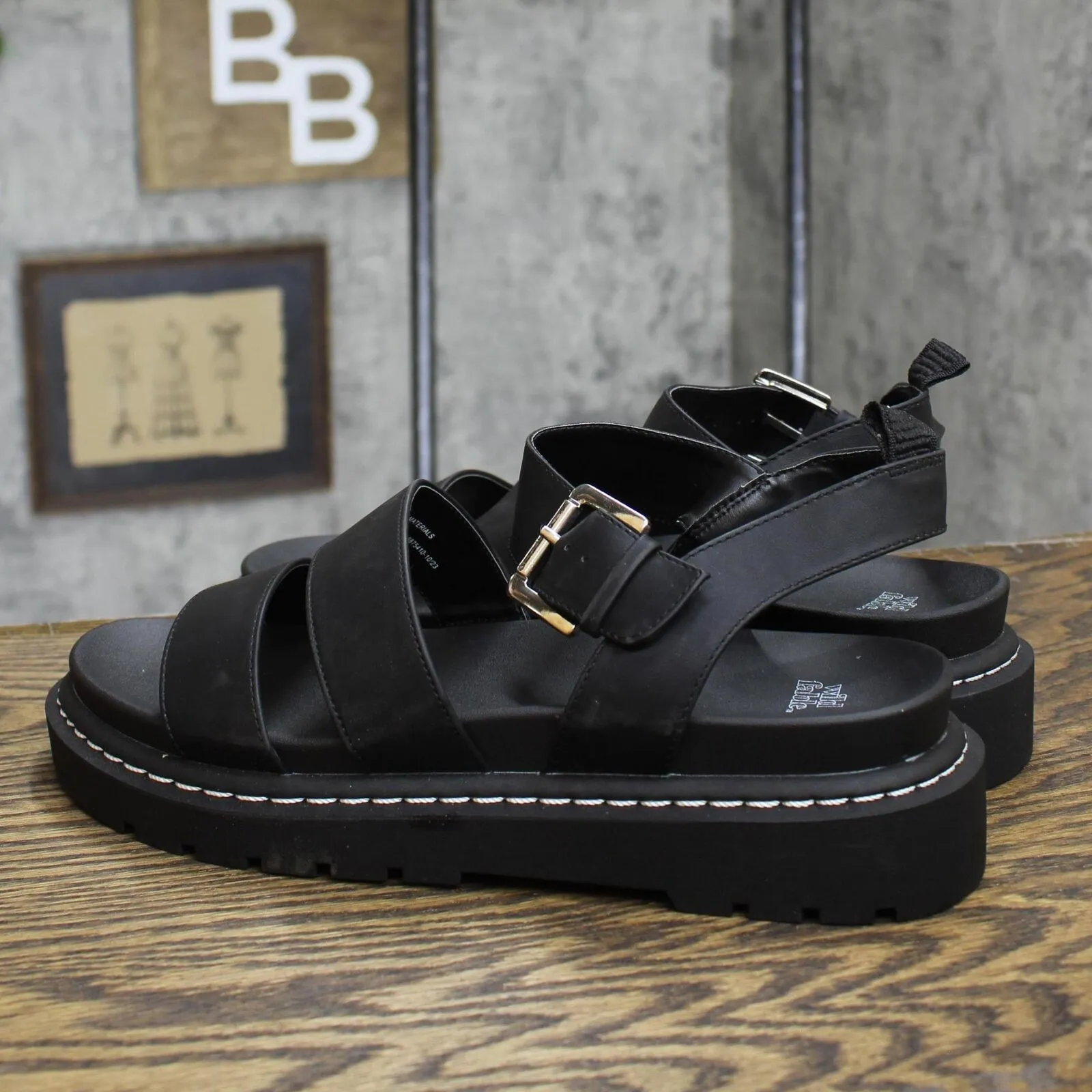 Wild Fable Women's Thalia Lug Slide Sandals 89529858 Black 10M