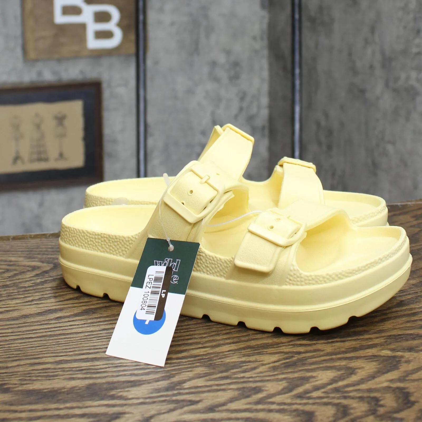 Wild Fable Women's Trixie Platform Sandals 89258336 Light Yellow 7M